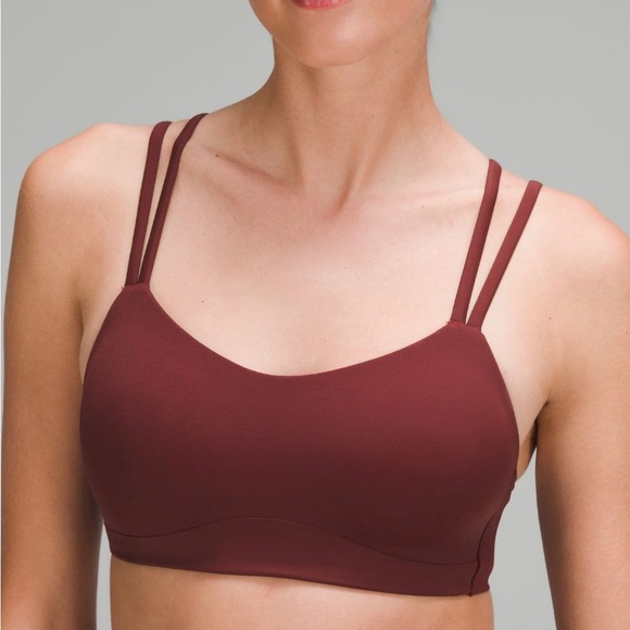 Lululemon Like A Cloud Bra B/C.  Size 8.  Red Merlot. - Picture 1 of 10